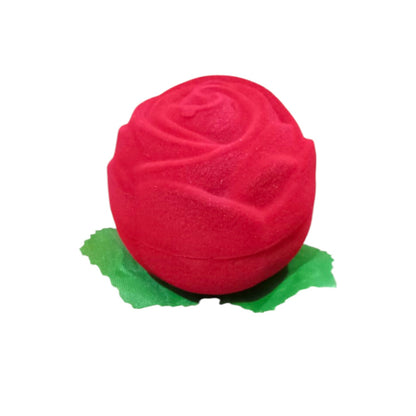 Elegant Rose-Shaped Velvet Ring Box – Romantic Gift Packaging