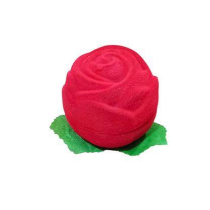 Elegant Rose-Shaped Velvet Ring Box – Romantic Gift Packaging